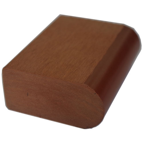 广东塑木材料生产销售厂商76-32弧形倒角木塑凳条批发