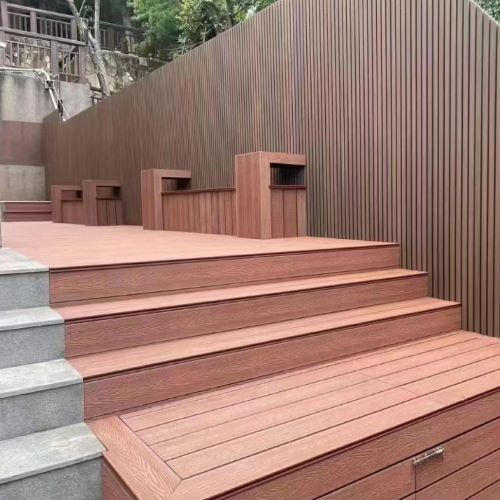 广东省户外塑木地板施工案例